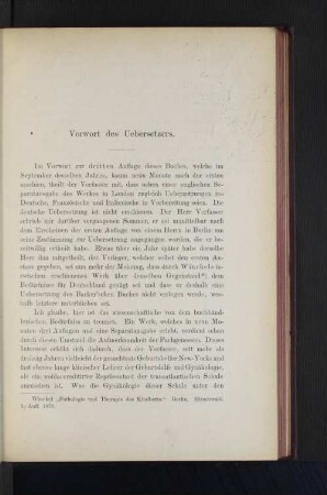 Vorwort des Uebersetzers.