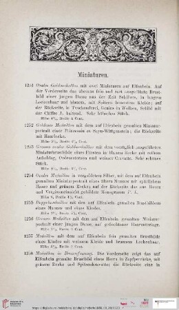 Miniaturen (Nr. 1251 - 1394)
