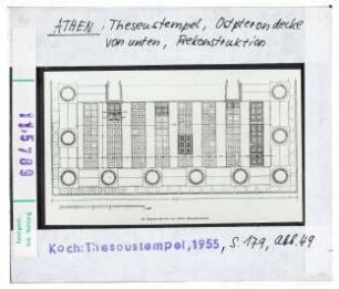 Athen: Theseustempel, Ostpterondecke, Rekonstruktion