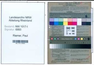 Entnazifizierung Paul Riemer , geb. 29.06.1920 (Ingenieur)