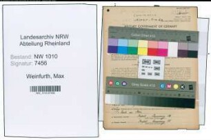 Entnazifizierung Max Weinfurth , geb. 07.08.1880 (Einzelhaendler)