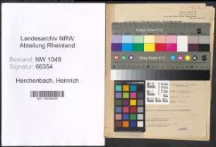 Entnazifizierung Heinrich Herchenbach , geb. 11.02.1891 (Kaufmann)