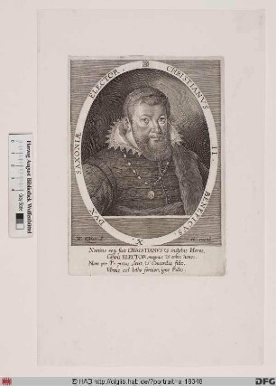 Bildnis Christian II., Kurfürst von Sachsen (reg. 1591(1601)-1611)