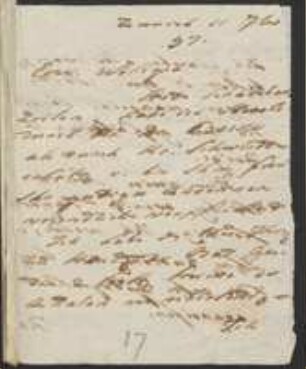 Brief von Paulus Usteri an Regensburgische Botanische Gesellschaft