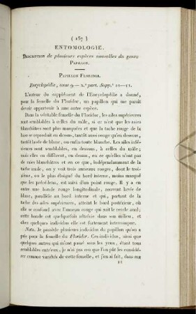 Entomologie.
