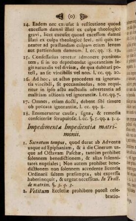 M8v-O4v, Impedimenta Impedientia matrimonii. - Indulgentiae.