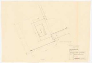 Kinderheim, Schwarzerden/Rhön: Bauteil 2, Grundriss für Eingangsüberdachung 1:10