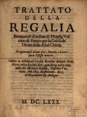 Trattato della regalia