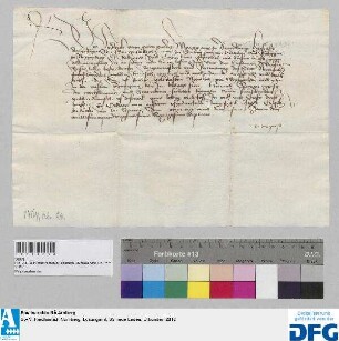 Markgraf Friedrich von Brandenburg stellt der Stadt Nürnberg Quittung aus über 500 fl. Leibgeding.