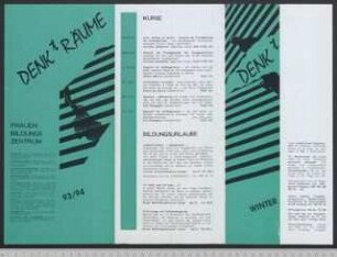 Frauenbildungszentrum DENKtRÄUME : Archiv - Bibliothek; Programm Winter 93/94