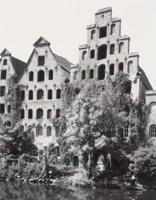Lübeck, Salzspeicher Nr. 3/2 an der Obertrave. Ansicht von Nordosten