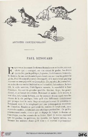 3. Pér. 33.1905: Paul Renouard : artistes contemporains