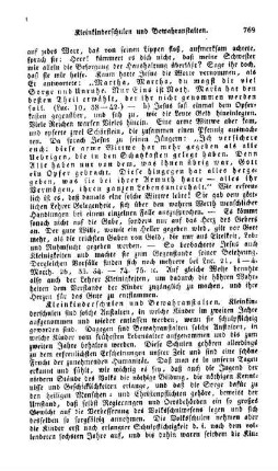 Kleinkinderschulen und Bewahranstalten