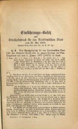 Das Strafgesetzbuch für das Deutsche Reich nebst d. Einführungs-Gesetze vom 31. Mai 1870, ... erl. durch F[riedrich] C. Oppenhoff