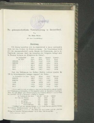 Die genossenschaftliche Viehverwertung in Deutschland.