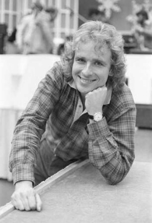 Talk-Show der Firma Karstadt mit Conférencier Thomas Gottschalk in der Gartenhalle Karlsruhe