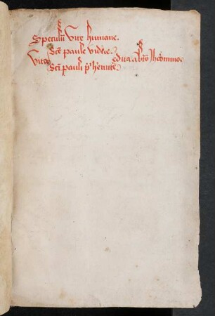 Speculum vitae humanae