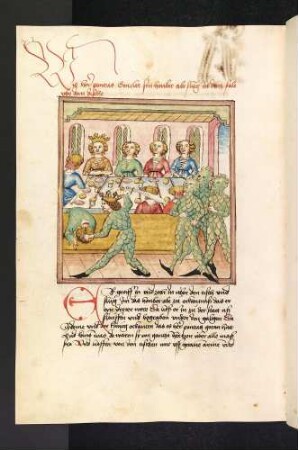 Pontus enthauptet während der Feier Genelet