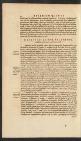 Defensio Quinti Argumenti ...