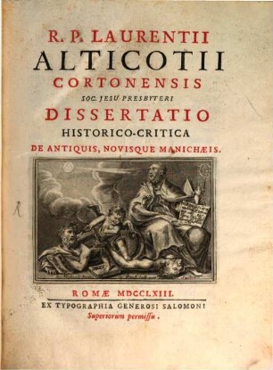 Dissertatio historico-critica de antiquis novisque Manichaeis