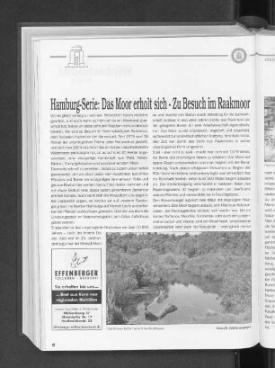 Hamburg-Serie: Das Moor erholt sich - Zu Besuch im Raakmoor