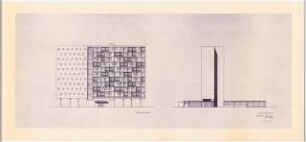 Hotel Lützowplatz (»Berlin«), Berlin-Tiergarten: Ansichten von W und S 1:200