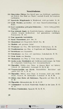Verschiedenes (Nr. 346-368)
