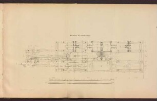 Taf. XI. Grundriss der Dampfmaschine