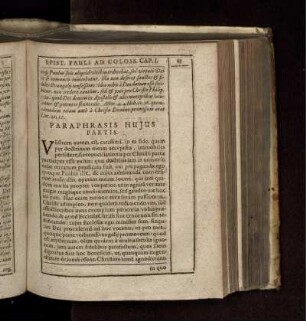Paraphrasis Huius Partis