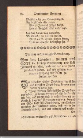 Die fünf und zwanzigste Betrachtung.