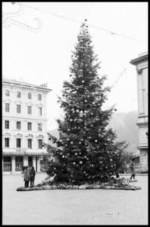 Lugano: Weihnachtsbaum auf dem Piazza della Riforma