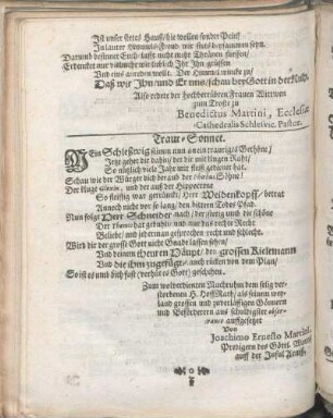 Traur-Sonnet.