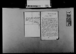 Schreiben von Ludwig Kirsner, Baden-Baden, an August Lamey: Glückwünsche zur Verlobung der Tochter Lameys, Marie Lamey.