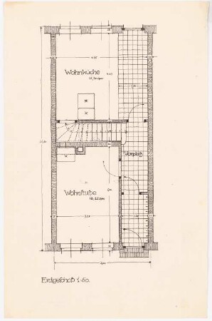 Gutshaus: Grundriss EG 1:50