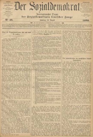 No 34. Sonntag, 22. August. 1880.