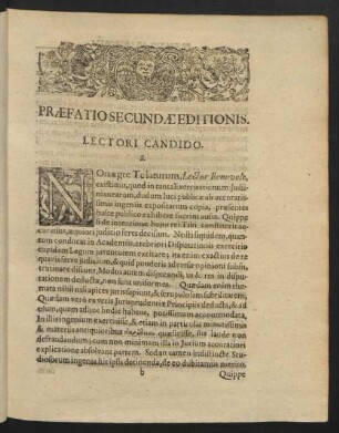 Praefatio Secundae Editionis