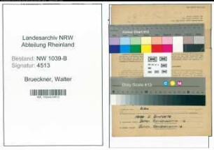 Entnazifizierung Walter Brueckner , geb. 10.09.1910 (Schlosser)
