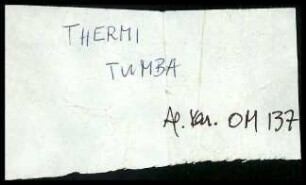 Fundzettel Thermi Tumba