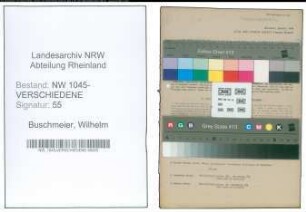 Entnazifizierung Wilhelm Buschmeier , geb. 03.11.1906 (Arbeiter)