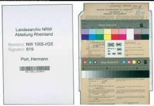 Entnazifizierung Hermann Port , geb. 08.01.1898 (Schriftleiter)