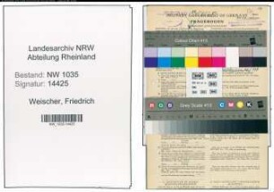 Entnazifizierung Friedrich Weischer , geb. 05.03.1884 (Rechnungsfuehrer)