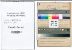 Entnazifizierung Gerhard Frensch , geb. 18.09.1906 (Haendler)