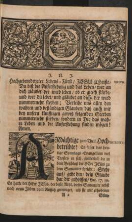 [Christliche Gedächtnis-Predigt]