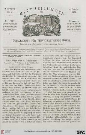 Heft 1 (17. Oktober 1873)