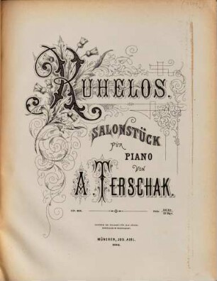 Ruhelos : Salonstück für Piano ; op. 105