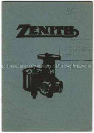 Vergaser "Zenith"