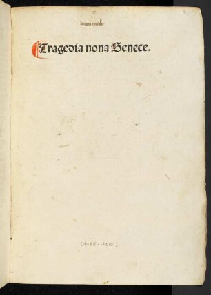 Tragedia nona Senece