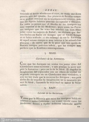 §. XXIII. Clarobscuro de los ANTIGUOS.