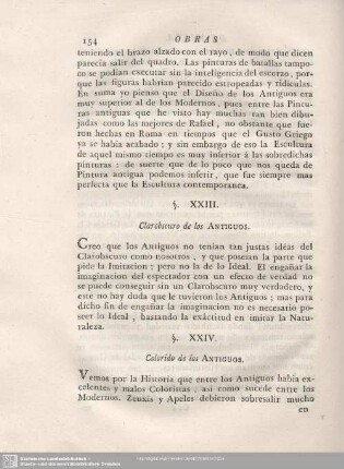 §. XXIII. Clarobscuro de los ANTIGUOS.