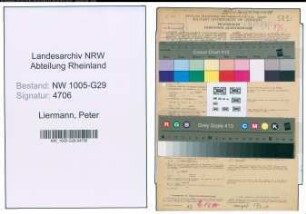Entnazifizierung Peter Liermann , geb. 08.02.1894 (Bahnsekretaer)